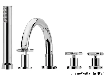 MAXIMA F5314 - 5 hole bathtub set with hand shower _ FIMA Carlo Frattini