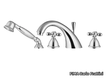 OLIVIA F5014 - 4 hole bathtub tap with hand shower _ FIMA Carlo Frattini