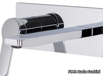 SERIE 4 F3760X5 - Wall-mounted washbasin mixer with plate _ FIMA Carlo Frattini