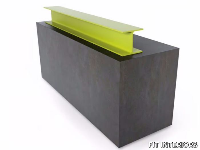 METROPOLIS - Melamine-faced chipboard reception desk _ FIT INTERIORS