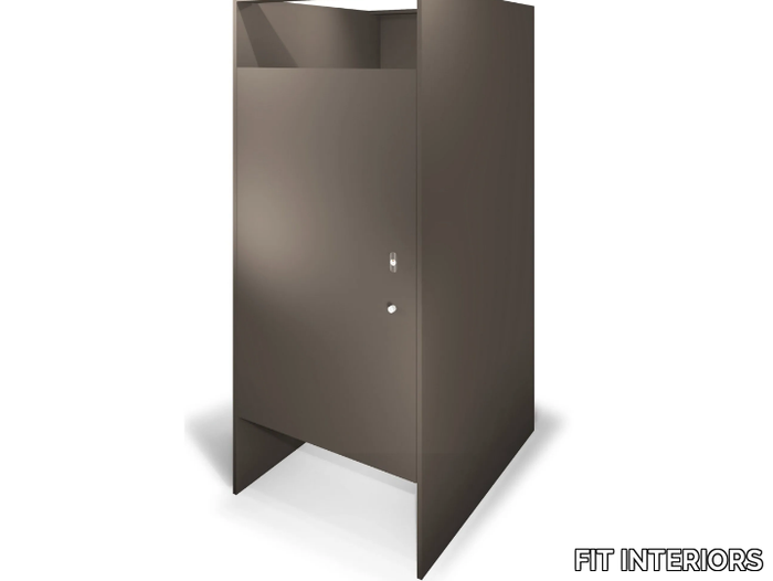 ALTER - Melamine-faced chipboard toilet partition _ FIT INTERIORS