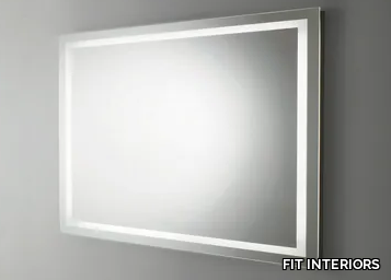 CALLIOPE - Rectangular mirror with integrated lighting _ FIT INTERIORS