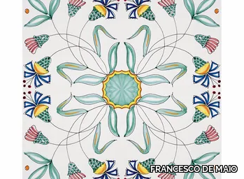 I GRANDI CLASSICI FIORE STILIZZATO - Ceramic wall tiles / flooring _ FRANCESCO DE MAIO