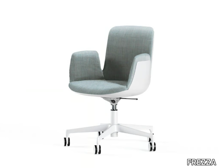 FIOR DI LOTO - Office chair with 5-Spoke base and Baydur® backrest cover _ FREZZA