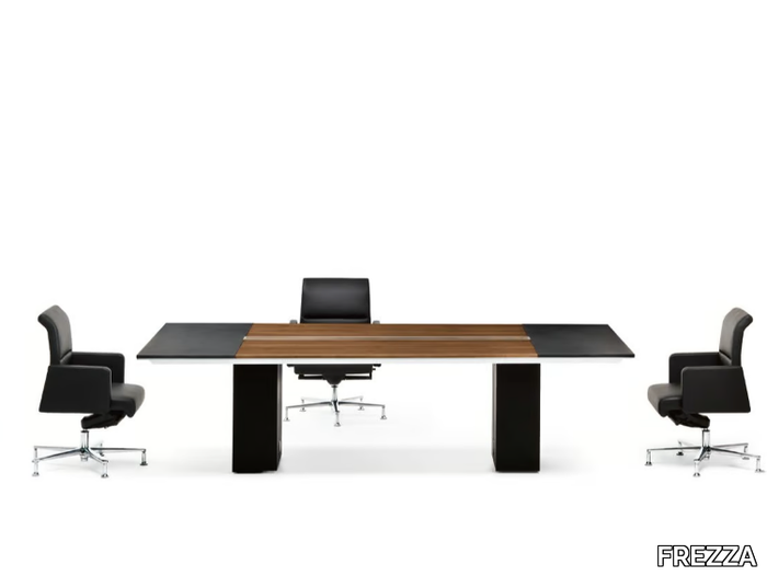 ONO - Rectangular wooden meeting table _ FREZZA