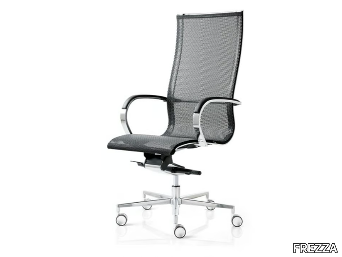 CLASSE 2 EM 202 MESH - Mesh office chair with castors with 5-Spoke base _ FREZZA