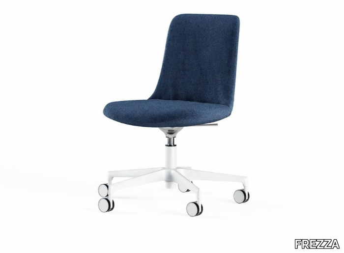 FIOR DI LOTO - Fabric office chair with castors with 5-Spoke base _ FREZZA