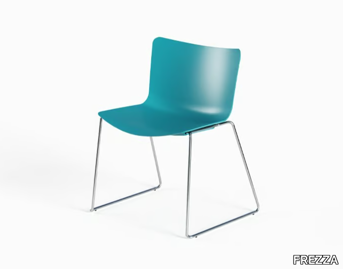 POPPEA LOUNGE - Sled base polypropylene chair _ FREZZA