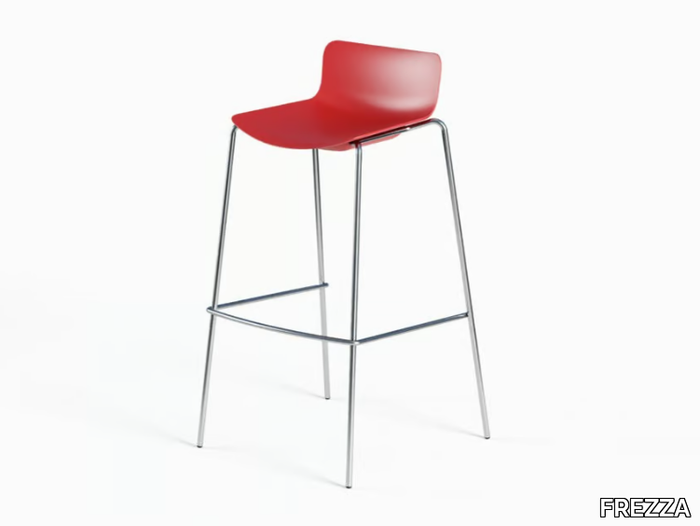 POPPEA - High stackable polypropylene stool with footrest _ FREZZA