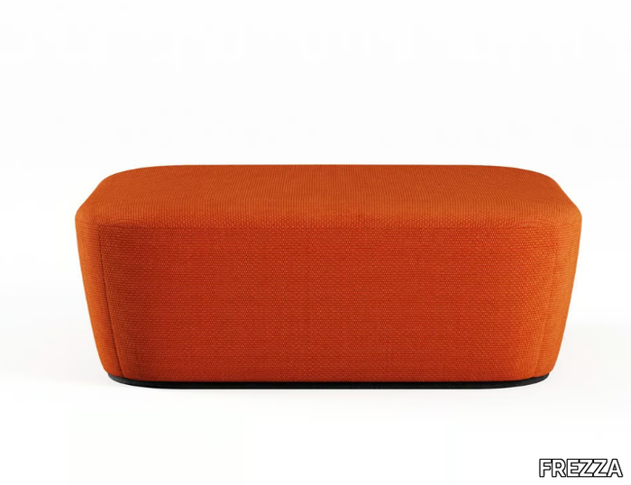 RADAR - Upholstered square fabric pouf _ FREZZA