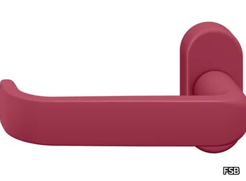 FSB 09 1268 - Powder coated aluminium door handle on rose _ FSB