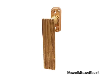 HOLLYWOOD HO DK - DK brass window handle on rose _ Fama International