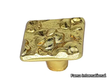 FLOWER FL10 - Brass furniture knob _ Fama International