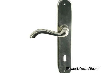 GAUDIUM MG3081 - Bronze door handle on back plate _ Fama International