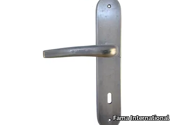 GAUDIUM MG3241 - Bronze door handle on back plate _ Fama International