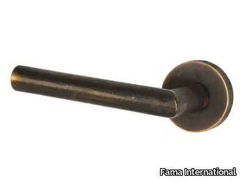 GAUDIUM MG3392 - Bronze door handle on rose _ Fama International