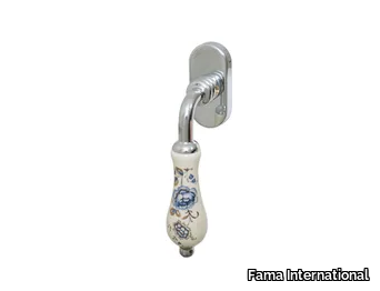 ITALIAN DESIGN - ABELIA-DK - DK brass window handle on rose _ Fama International