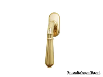 ITALIAN DESIGN - ALBA-DK - DK brass window handle on rose _ Fama International