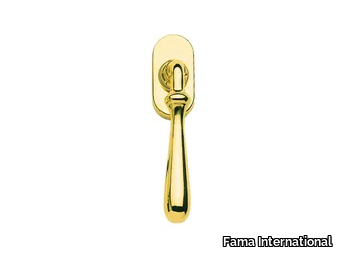 ITALIAN DESIGN - ARUM-DK - DK brass window handle on rose _ Fama International