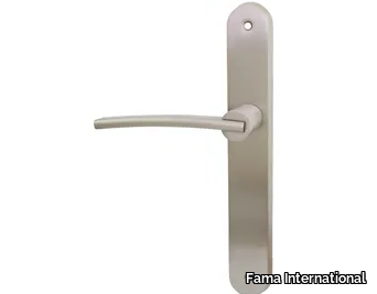 ITALIAN DESIGN - FOREVER-PLACCA - Brass door handle on back plate _ Fama International