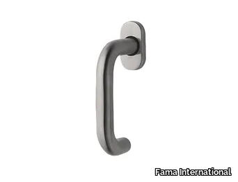 ITALIAN DESIGN - GERBERA-DK - DK steel window handle on rose _ Fama International