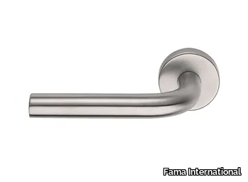 ITALIAN DESIGN - LONDON - Steel door handle on rose _ Fama International