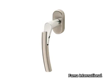 ITALIAN DESIGN - ROSA-DK - DK steel window handle on rose _ Fama International