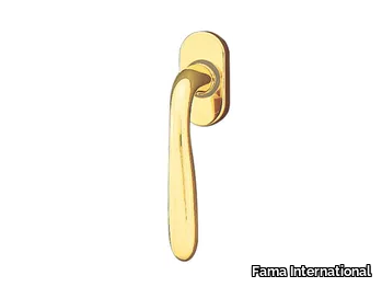 ITALIAN DESIGN - TAGETE-DK - DK brass window handle on rose _ Fama International