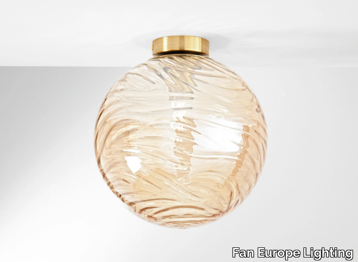 NEREIDE G-PL - LED glass ceiling lamp _ Fan Europe Lighting