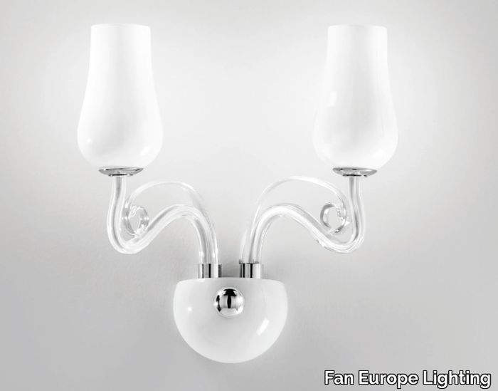 ANGEL - Blown glass wall lamp with fixed arm _ Fan Europe Lighting