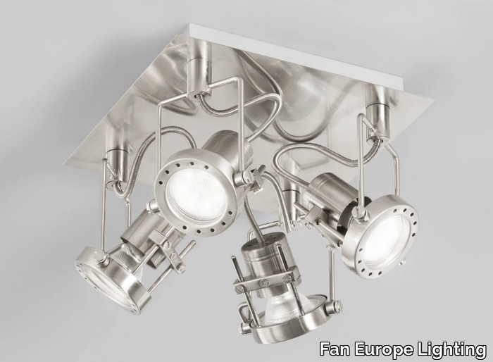 TECHNO - LED adjustable metal ceiling lamp _ Fan Europe Lighting