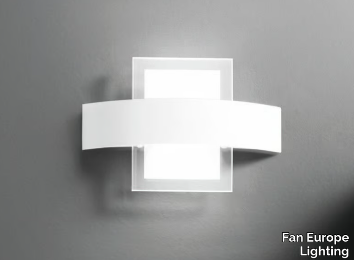 TRESOR - LED acrylic glass and metal wall light _ Fan Europe Lighting