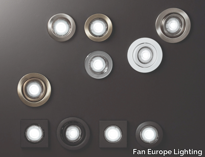 REFLEX - Adjustable recessed metal spotlight _ Fan Europe Lighting