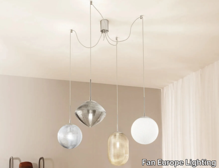 GREENWICH S4 - LED glass pendant lamp _ Fan Europe Lighting