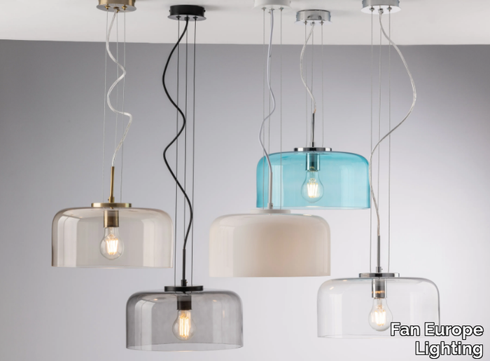 GIBUS - Blown glass pendant lamp _ Fan Europe Lighting