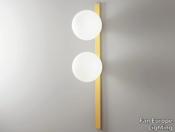 ENOIRE AP2 - LED opal glass and metal wall lamp _ Fan Europe Lighting