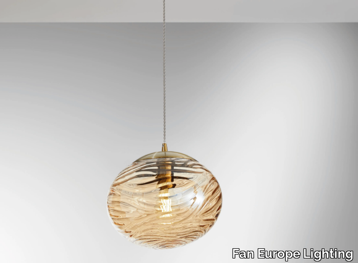 NEREIDE E-S1 - LED glass pendant lamp _ Fan Europe Lighting