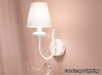 ARTHUR - Metal wall lamp with crystals _ Fan Europe Lighting