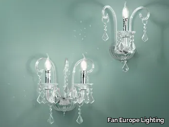 CRISTALLO - Glass wall lamp with crystals _ Fan Europe Lighting