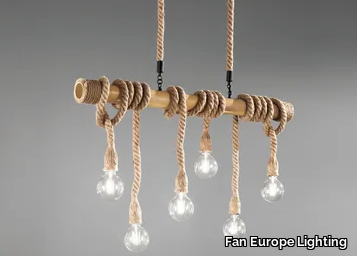 ROPE - Adjustable hemp pendant lamp _ Fan Europe Lighting