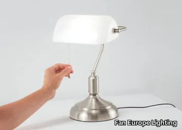 MARSHALL - Adjustable nickel desk lamp _ Fan Europe Lighting