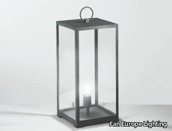 LANT MIRAGE - Glass and metal floor lamp _ Fan Europe Lighting