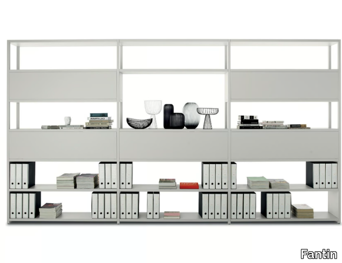 FRAME - Open sectional metal bookcase _ Fantin