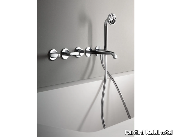 ICONA DECO - Wall-mounted bathtub set with hand shower _ Fantini Rubinetti