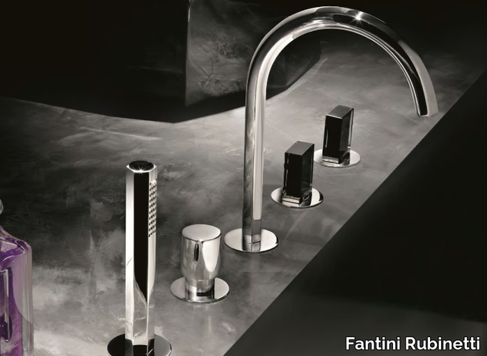 VENEZIA - 5 hole bathtub set with hand shower _ Fantini Rubinetti