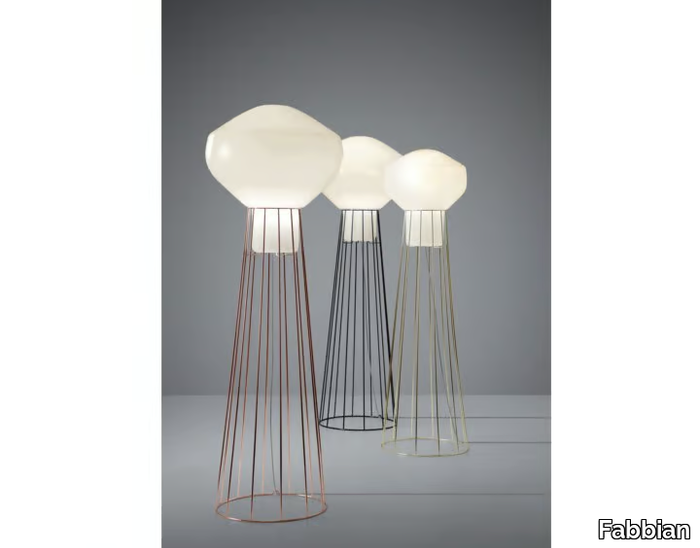 AÉROSTAT - Blown glass floor lamp _ Fabbian