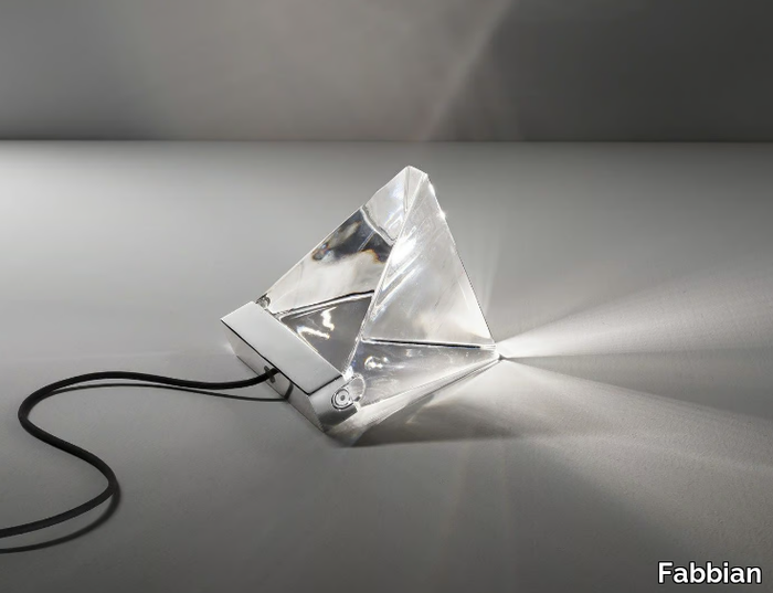 TRIPLA - LED crystal table lamp _ Fabbian