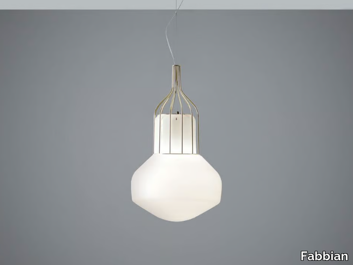 AÉROSTAT - Blown glass pendant lamp _ Fabbian