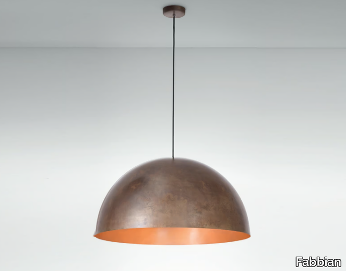 ORU F25 A07 - Burnished copper pendant lamp _ Fabbian