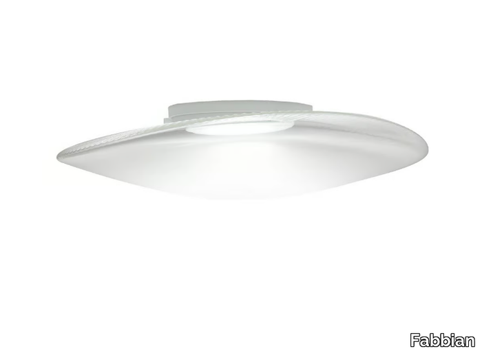 LOOP - LED blown glass ceiling lamp _ Fabbian